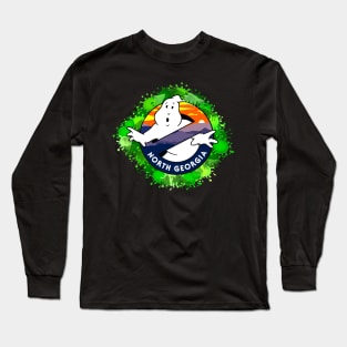 North Georgia Ghostbusters Slime background logo Long Sleeve T-Shirt